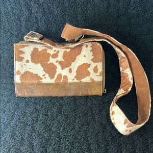 Joy Susan Women Faux Fur Crossbody Wristlet